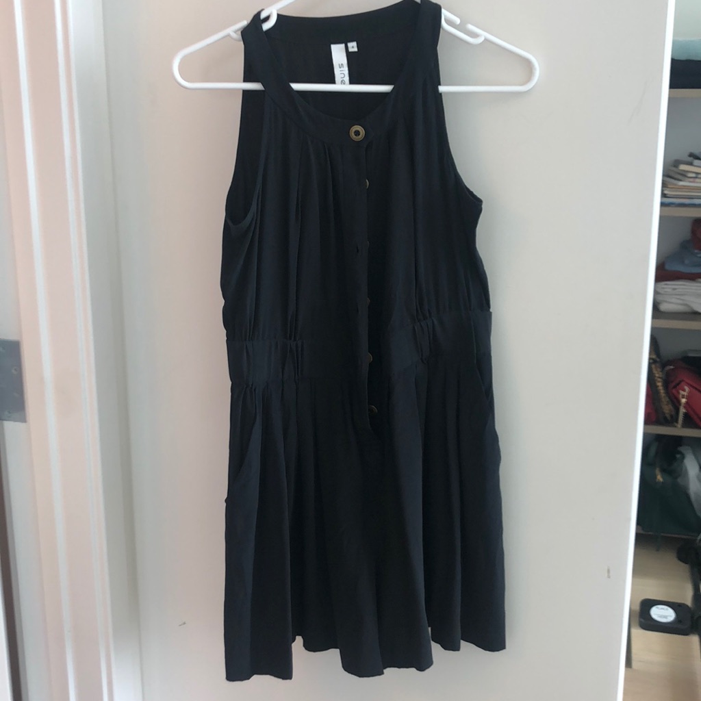Flared Black Romper